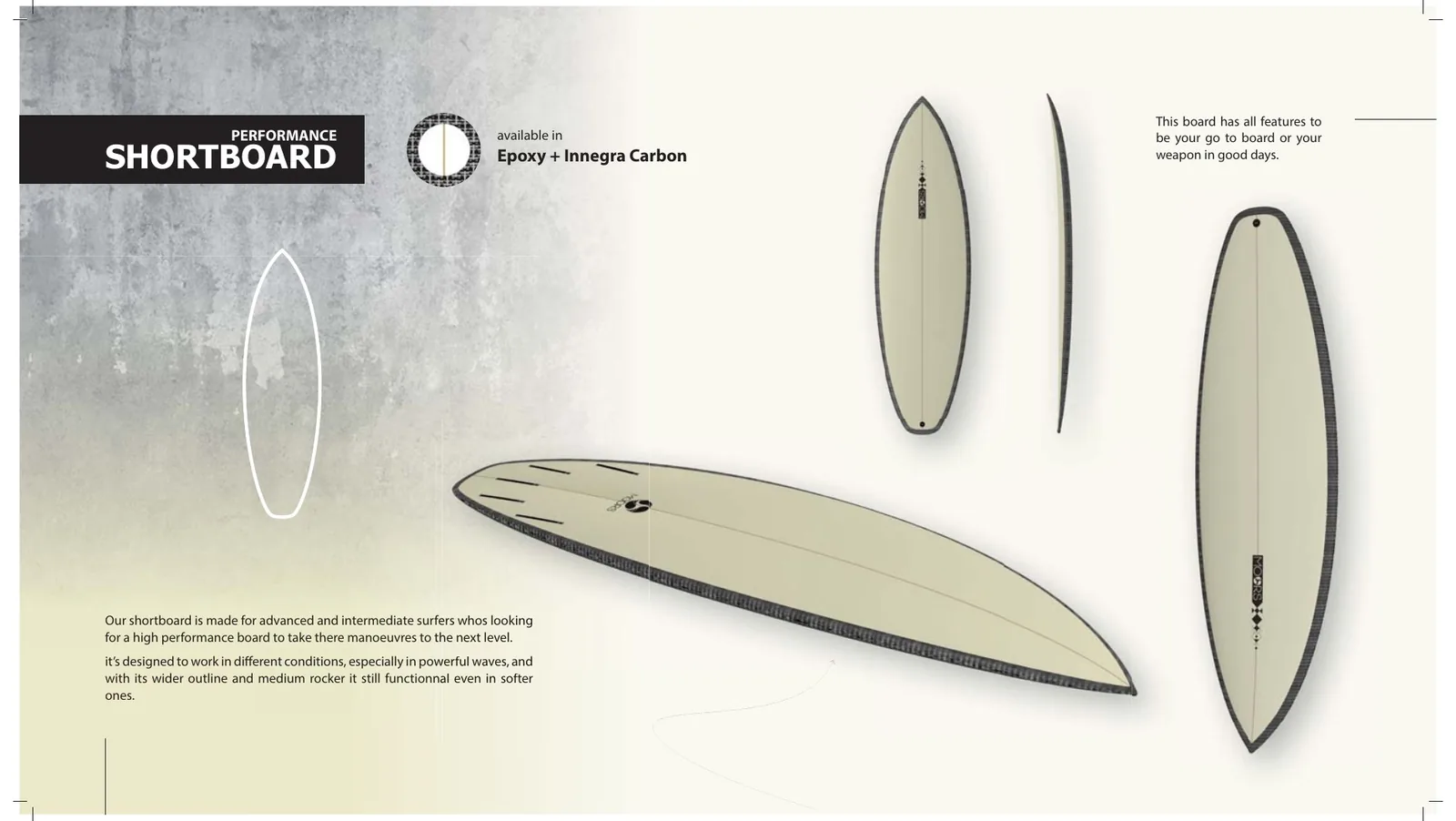 MOOR'S Performance Shortboard