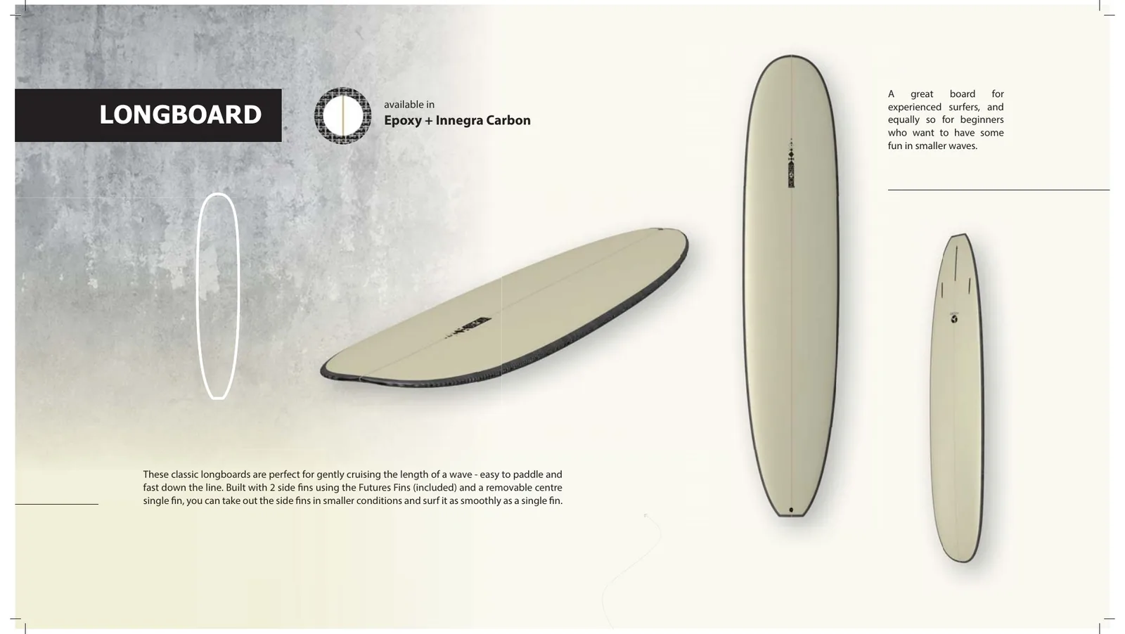 Longboard surfboard